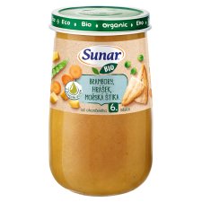 Sunar Bio Potatoes, Peas, Pike, Olive Oil 190 g