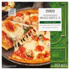 Tesco Stonebaked Mozzarella Pizza 353 g