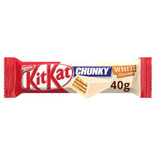 NESTLÉ KITKAT CHUNKY WHITE Oblátka v bielej čokoláde 40 g - Tesco Potraviny