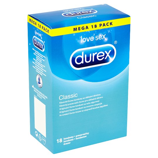 Durex Classic prezervatívy 18 ks