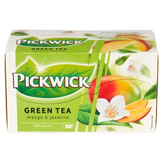 Pickwick Zelený čaj aromatizovaný ovoňaný jazmínom porciovaný 20 x 1,5 g