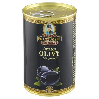 Kaiser Franz Josef Exclusive Čierne olivy bez kôstky v slanom náleve 300 g
