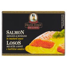 Franz Josef Kaiser Exclusive Salmon Skinless & Boneless in Mustard Sauce 110 g