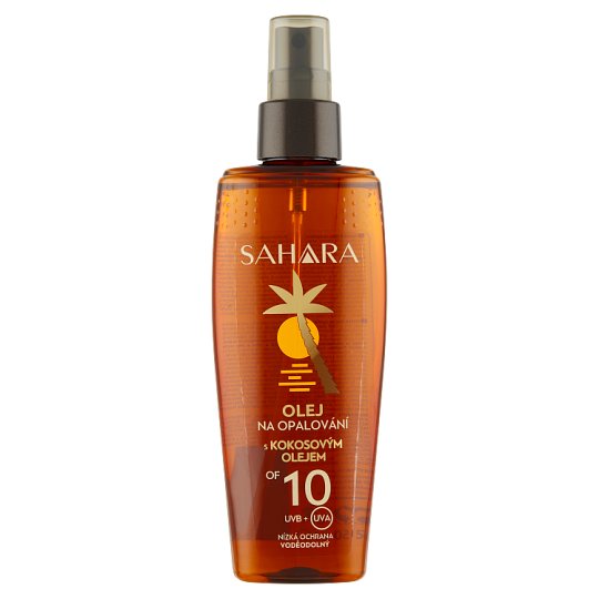 Sahara Olej na opaľovanie s kokosovým olejom OF 10 150 ml