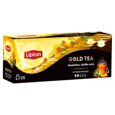 Lipton Gold Tea čierny aromatizovaný čaj 25 vrecúšok 37,5 g