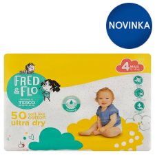 Fred & Flo Ultra Dry Nappies Maxi 4 8-14 kg 50 pcs