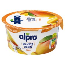 Alpro Soy Yogurt Alternative without Added Sugar Mango 135 g