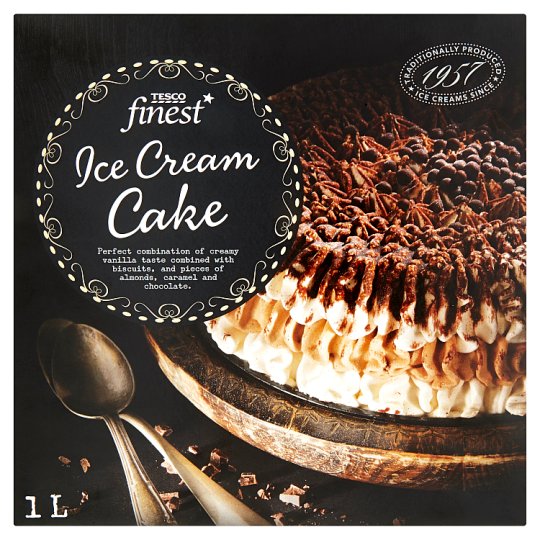 Tesco Finest Ice cream cake mrazený krém s rastlinným olejom 550 g