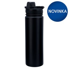 Tesco Home Black Insulated Dual Sipper & Chugger Bottle 650 ml