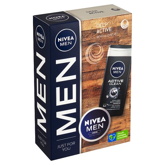 Nivea Men Deep Active Gift Set Tesco Groceries