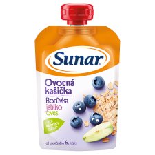 Sunar Fruit Mash Blueberry, Apple, Oatmeal 120 g