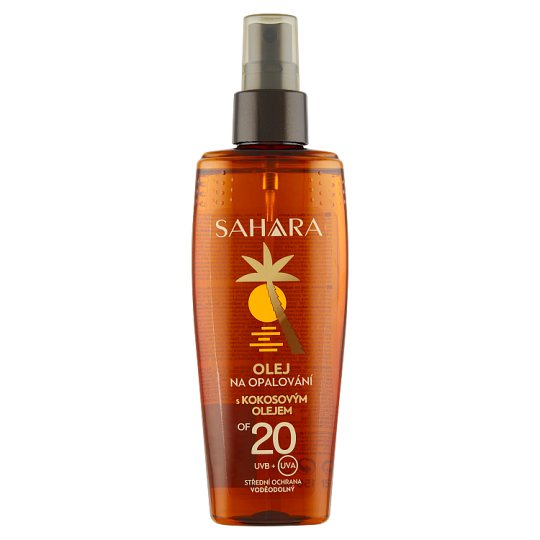 Sahara Olej na opaľovanie s kokosovým olejom OF 20 150 ml