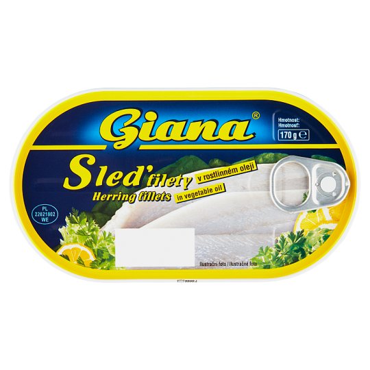 Giana Herring Fillets in Vegetable Oil 170 g
