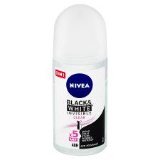 Nivea Black & White Invisible Clear Guľôčkový antiperspirant 50 ml