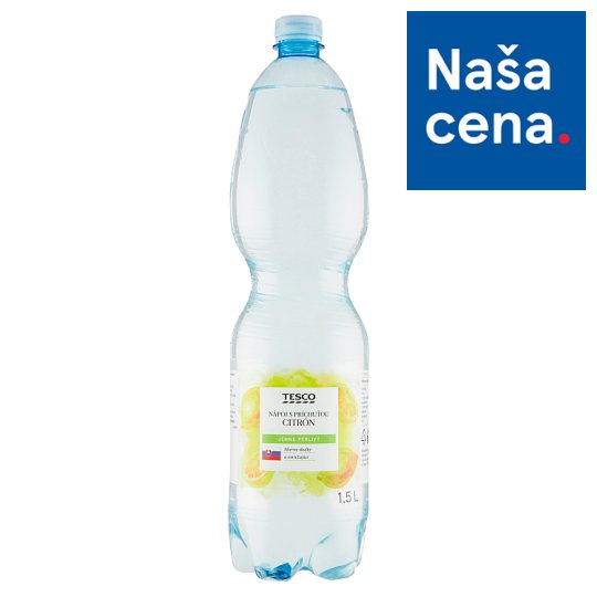 Tesco Lemon Flavoured Drink Lightly Sparkling 1.5 L - Tesco Groceries