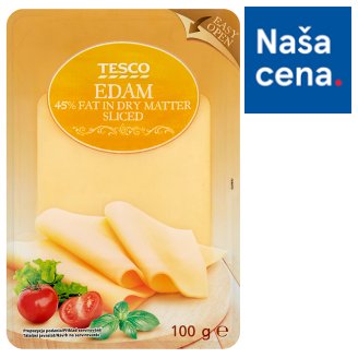 Tesco Eidam 45 % plátky 100 g