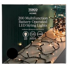 Tesco Home Multifunction Battery Operated LED String Lights