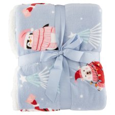 Coral Fleece & Sherpa Frost Blanket 130 x 170 cm