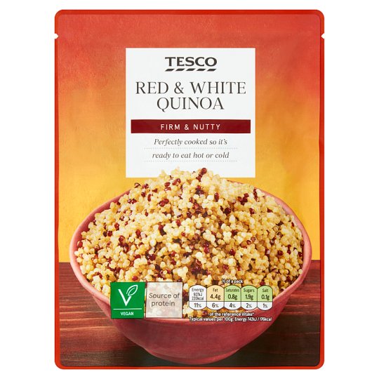 Tesco Cooked Mixture of White and Red Quinoi 250 g