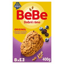 Opavia BeBe Good Morning Cereal Biscuits with Forest Fruits 8 x 50 g (400 g)