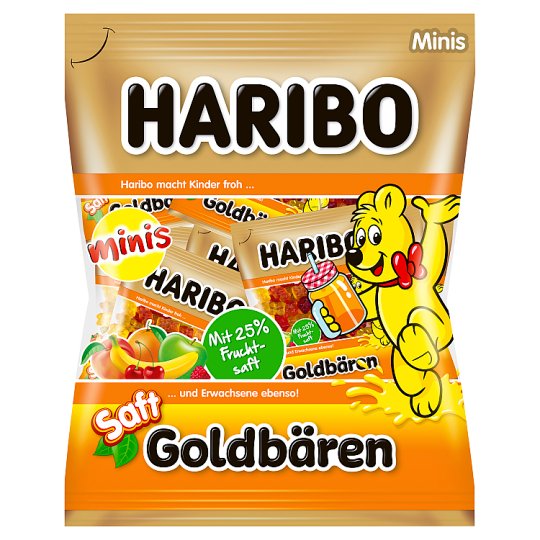 Haribo Goldbären Saft Mini želé s ovocnými príchuťami 220 g
