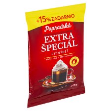 Popradská Extra Special Roasted Ground Coffee 75 g + 15% Gratis