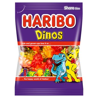 Haribo Dinosaurier mäkké želé cukrovinky s ovocnými príchuťami 200 g