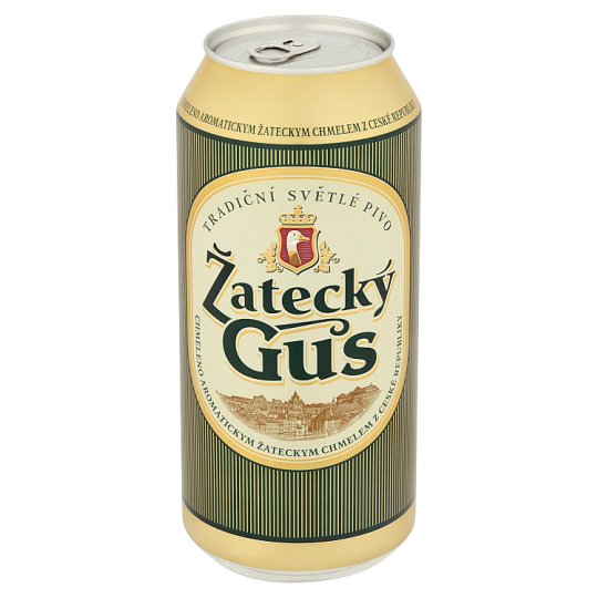 Žatecký Gus Svetlé pivo ležiak 0,9 l
