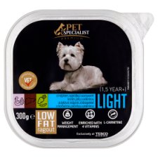 Tesco Pet Specialist Premium Light ragú s morčacinou, pečeňou a zeleninou 300 g