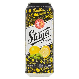 Steiger Radler Citrón tmavý nealko 0,5 l