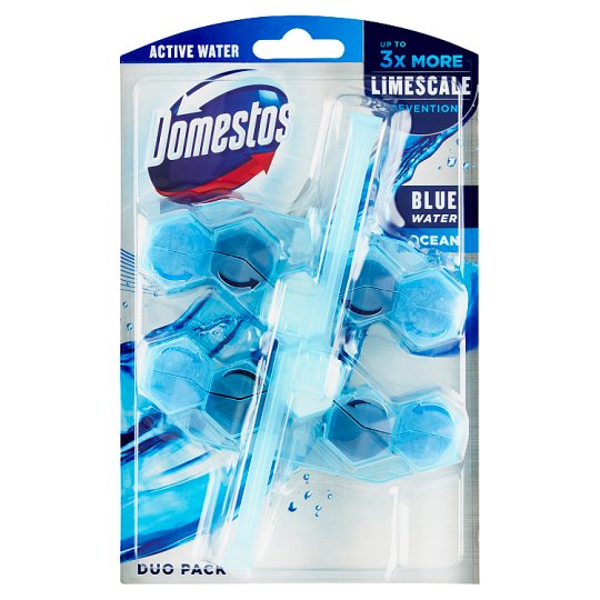 Domestos Power 5+ Ocean Active Blue Water tuhý WC blok 2 x 53 g