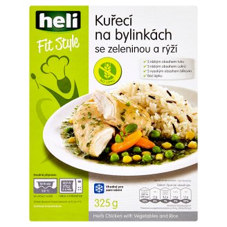 Heli Fit Style Kuracie mäso na bylinkách so zeleninou a ryžou 325 g