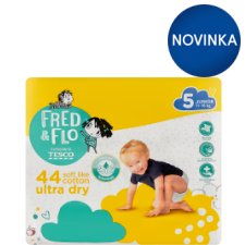 Fred & Flo Ultra Dry Nappies Junior 5 11-18 kg 44 pcs