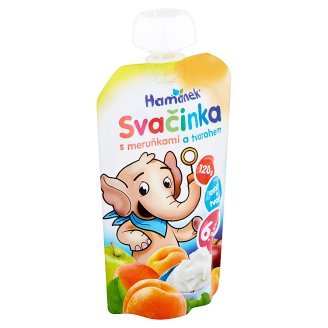 Hamánek Svačinka Dojčenská výživa desiata s marhuľami a tvarohom 120 g