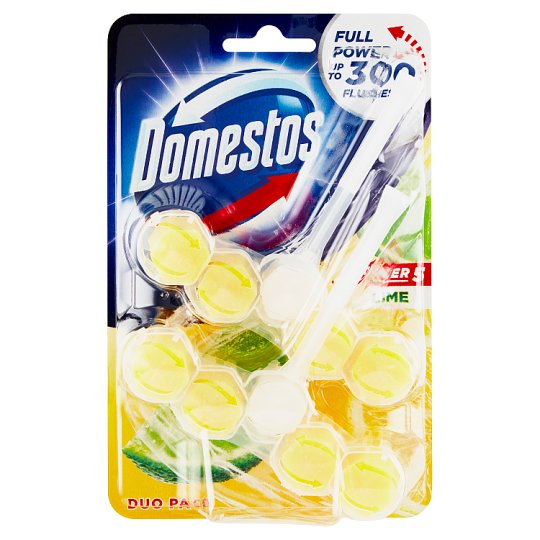 Domestos Power 5 Lime tuhý WC blok 2 x 55 g