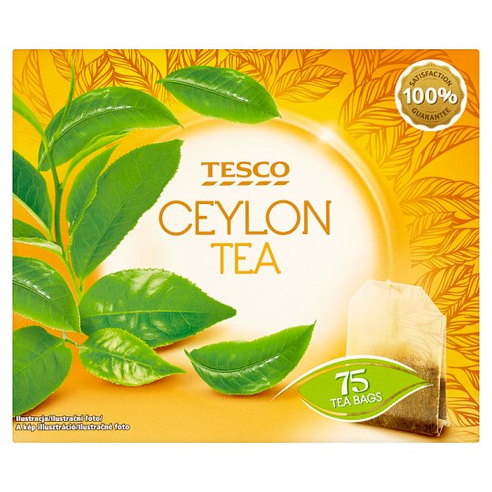Tesco Ceylon čierny čaj porciovaný 75 x 2 g