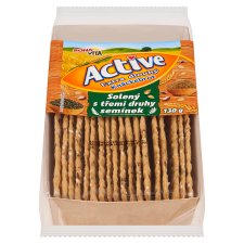 Bona Vita Active Extra Long Salted Crisp Bread with Three Types of Seeds 130 g