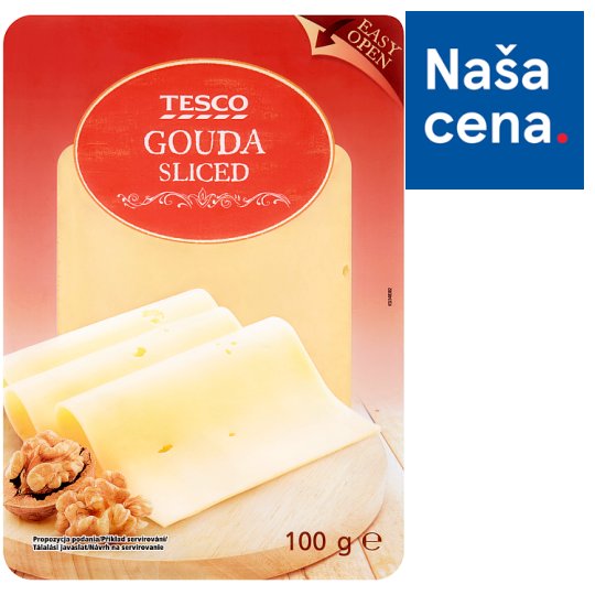 Tesco Gouda plátky 100 g