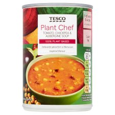Tesco Plant Chef Tomato, Chickpea & Aubergine Soup 400 g