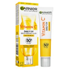 Garnier Skin Naturals Vitamin C denný rozjasňujúci UV fluid SPF 50 + invisible, 40 ml