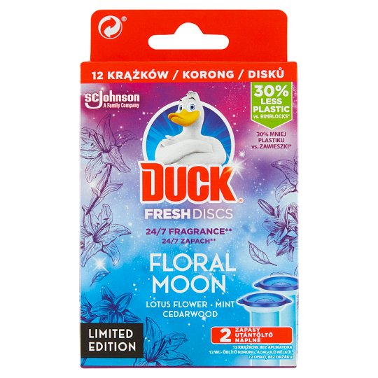 Duck Fresh Discs Floral Moon Toilet Cleaner Refill 2 x 36 ml (72 ml