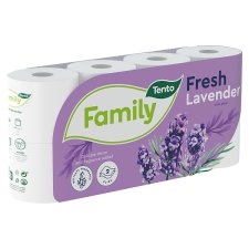 Tento Family Fresh Lavender Toilet Paper 2 Ply 8 Rolls