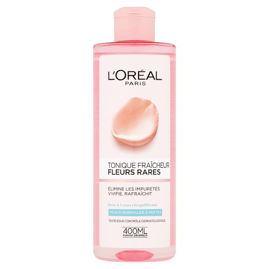 L'Oréal Paris Pleťová voda s výťažkami vzácnych kvetov pre normálnu až zmiešanú pleť 400 ml