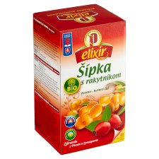 Elixír Bio šípka s rakytníkom ovocno-bylinný čaj 20 x 1,5 g (30 g)