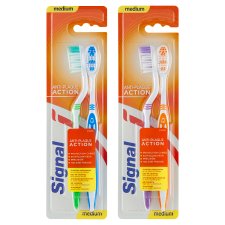 Signal Anti-Plague Action Toothbrush Medium Hard 2 pcs