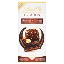 Lindt Creation Plnená extra horká čokoláda s mandľovo-lieskovoorieškovou pastou 150 g