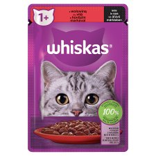 Whiskas 1+ with Beef in Juice 85 g