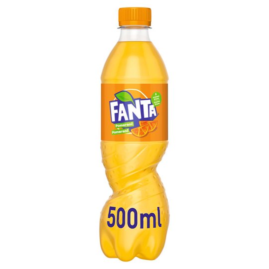 Fanta, pomarančová limonáda, 500 ml