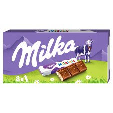 Milka Milkinis čokoládové tyčinky s mliečnou náplňou 87,5 g