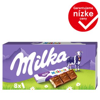 Milka Milkinis tyčinky z mliečnej čokolády z alpského mlieka s mliečnou náplňou 87,5 g